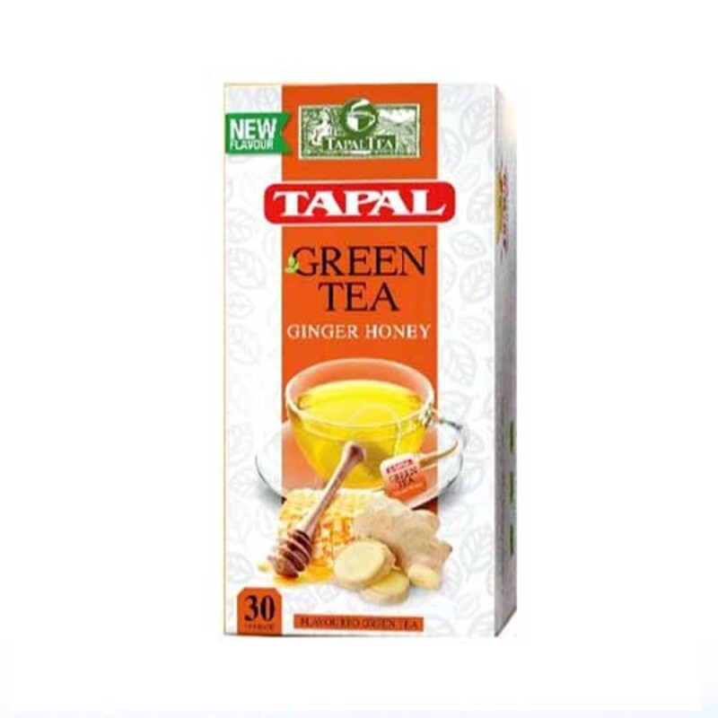 Tapal Green Tea Bags Ginger Honey 30'S