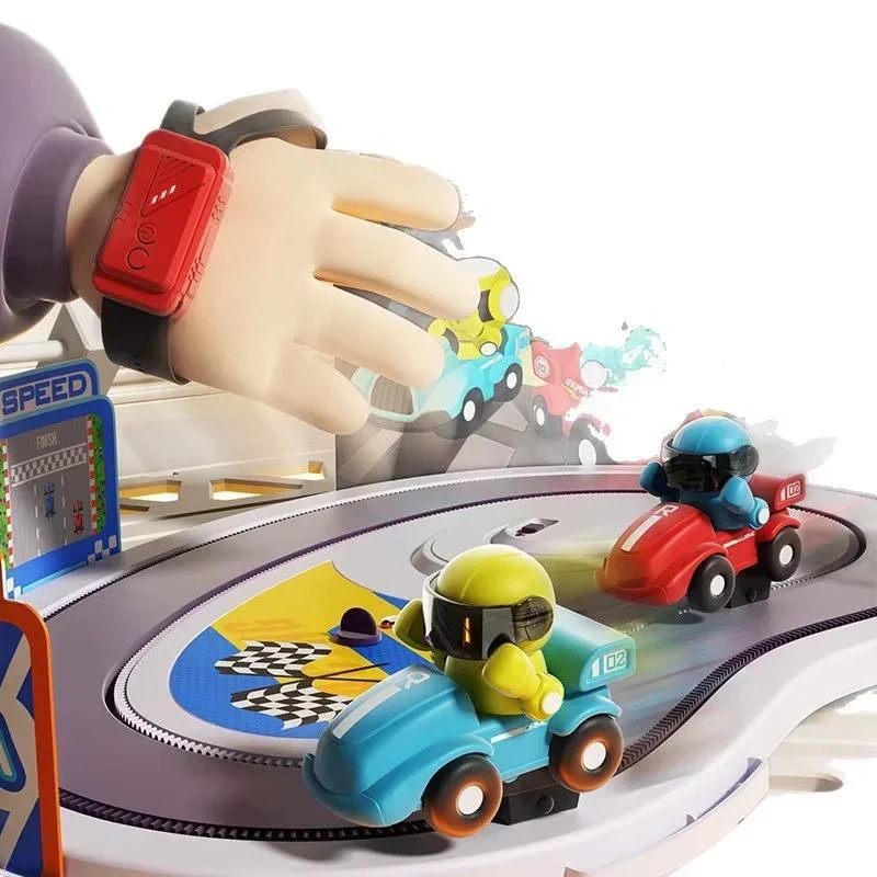Two-Player Hand Gesture Control Race Track Set