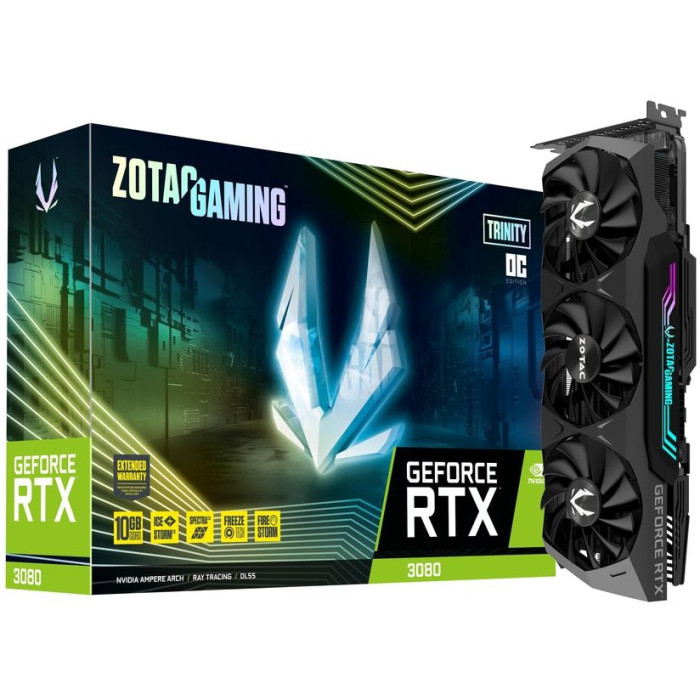 ZOTAC GAMING GeForce RTX 3080 Trinity OC Graphics Card ZT-A30800J-10P