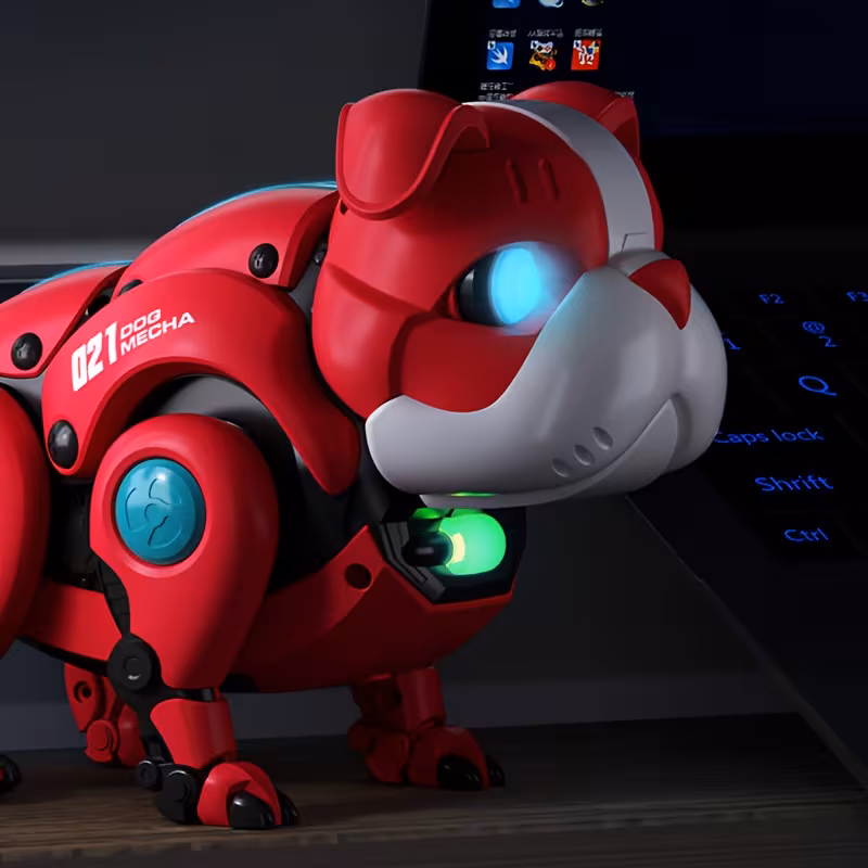Electric Music Swinging Robot Dog With LED Eyes & Music