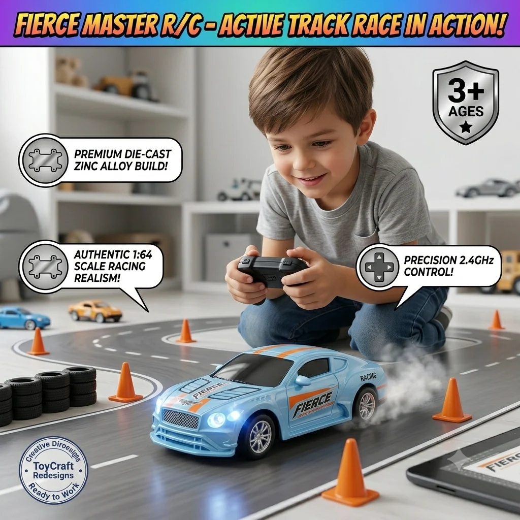 1:64 Scale Die-Cast Remote Control Drift Racing Car