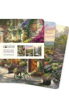 Thomas Kinkade Set of 3 Midi Notebooks
