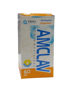 Amclav 156.25mg/5ml Suspension 60ml