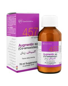 Augmentin Bd 457mg/5ml Suspension 70ml